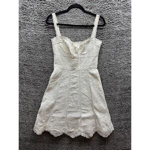 Collette Dannigan Lace Corset Mini Dress Size S Lined Smocked 1/102 Dresses Made